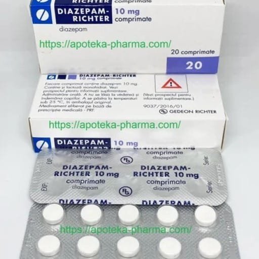 Diazepam Richter 10mg Tablets