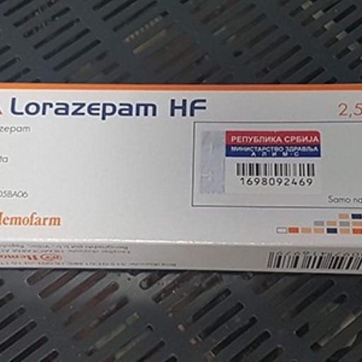 Lorazepam Hf 2.5mg 30 Tablets